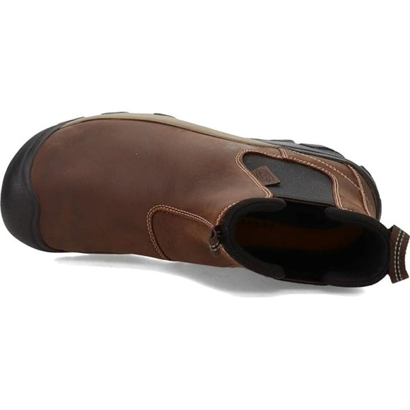 Brand New Keen Men Slip-on Targhee 2 Chelsea Hiking Casual Leather Boots - Picture 6 of 11